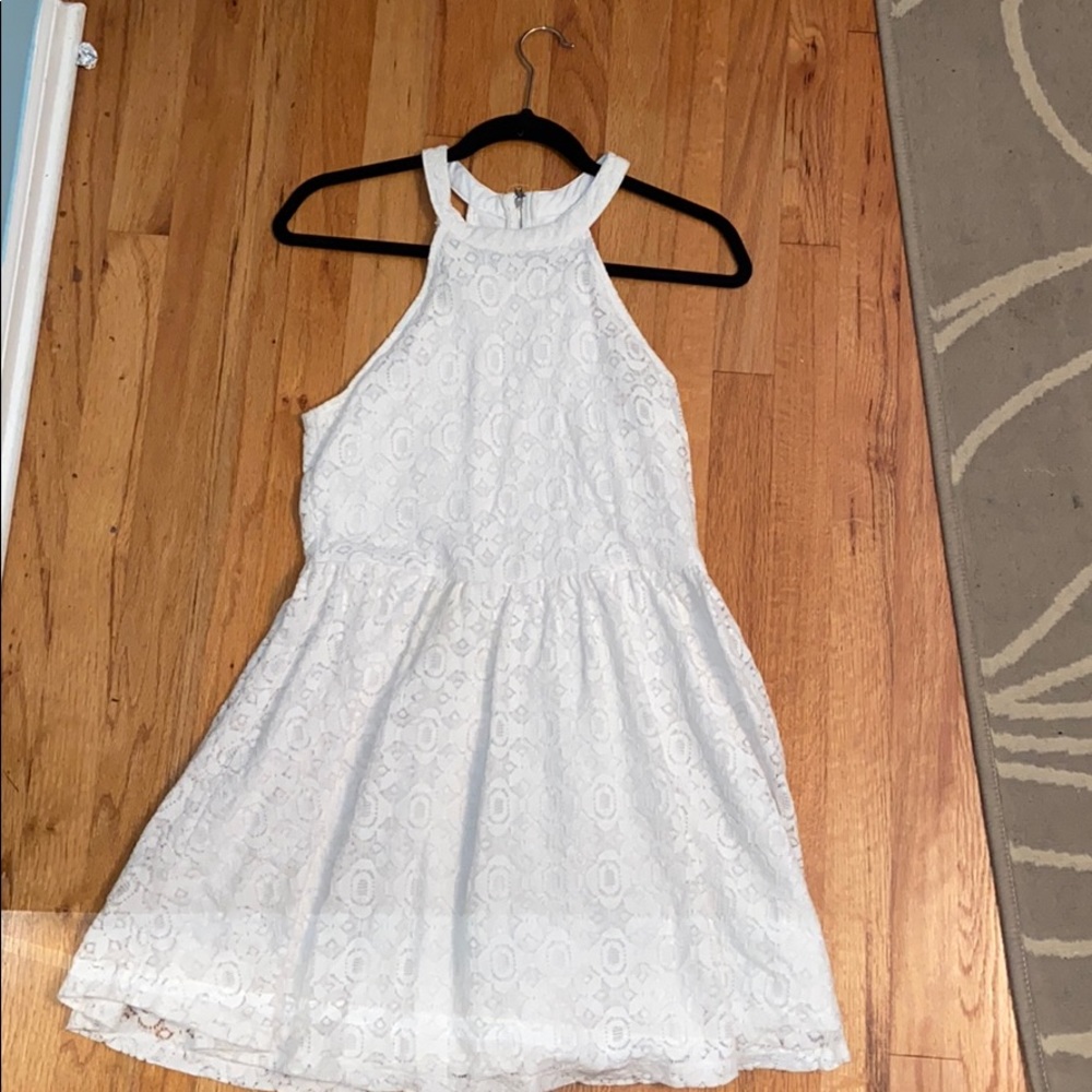 white lace dress